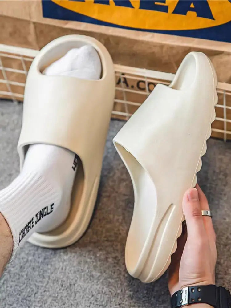 Unisex EVA Thick-Soled Slippers – Soft, Lightweight Summer Slides for Home & Beach - The Highest Nation