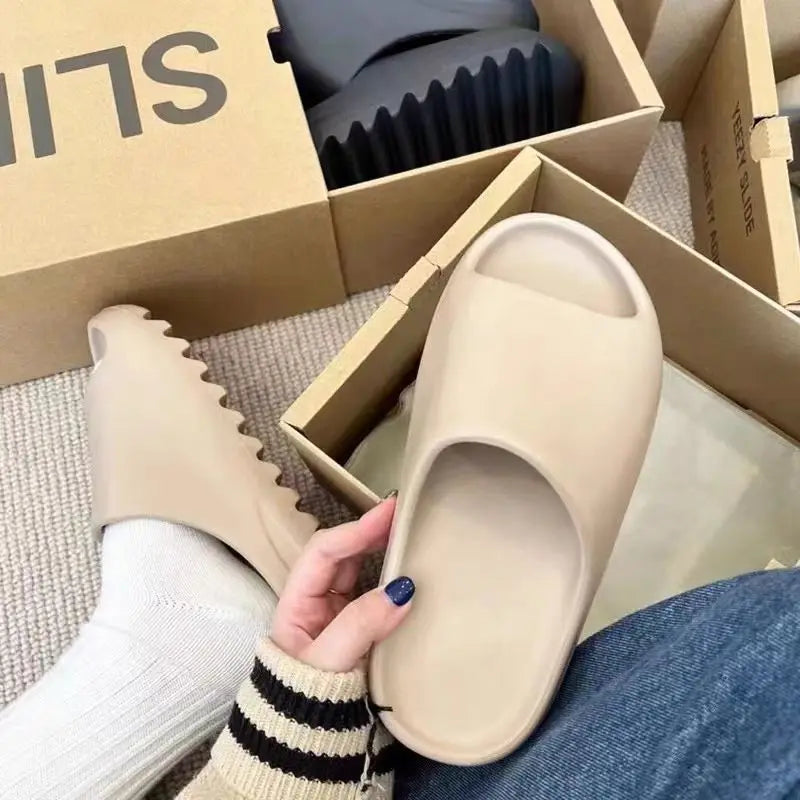 Unisex EVA Thick-Soled Slippers – Soft, Lightweight Summer Slides for Home & Beach - The Highest Nation