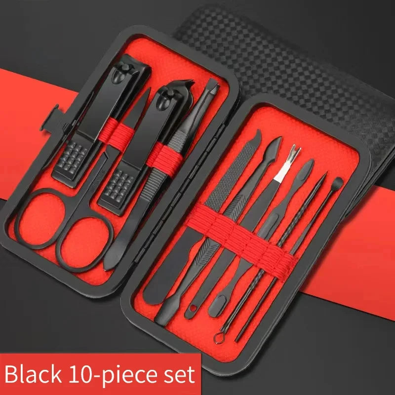 7-24pcs Professional Nail Clippers Kit – Ultra Sharp Fingernail and Toenail Cutters for Men & Women – Sturdy Pedicure Care Set - The Highest Nation