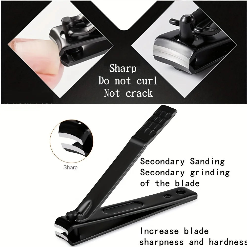 7-24pcs Professional Nail Clippers Kit – Ultra Sharp Fingernail and Toenail Cutters for Men & Women – Sturdy Pedicure Care Set - The Highest Nation