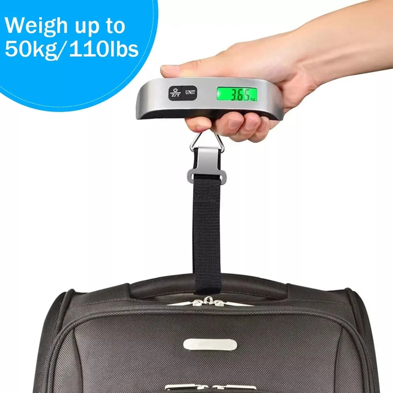 Digital Luggage Scale – 110lb/50kg Portable Handheld Baggage Weight Scale for Travel - The Highest Nation