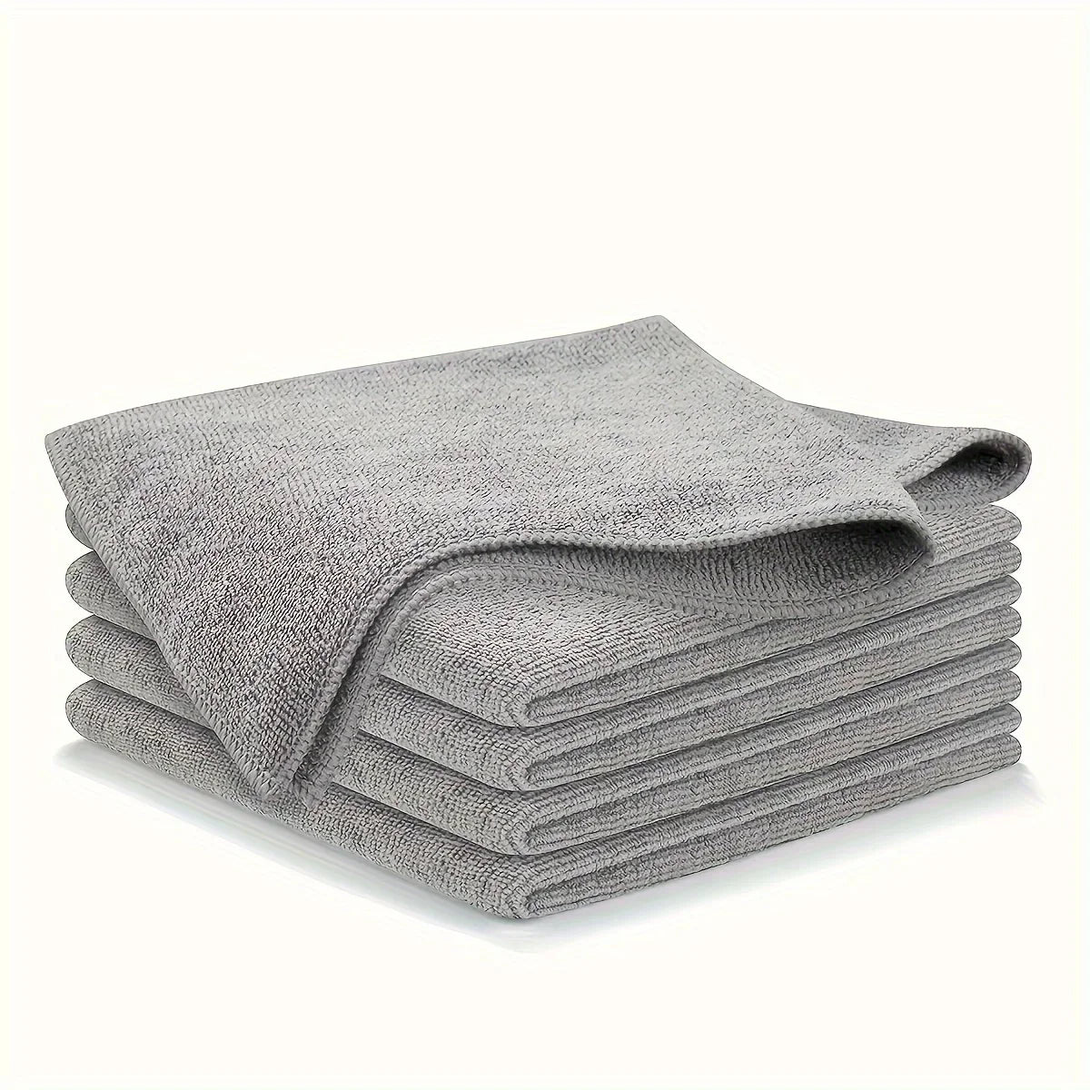 5/10/20pcs Kitchen Towels, Ultra-fine Fiber Light Gray Cleaning Cloth Set, Absorbent, Soft and Stain-removing Cloth - The Highest Nation