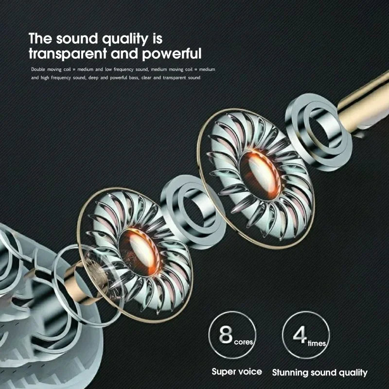 Pro 4 TWS Wireless Earbuds – Bluetooth 5.3, Waterproof, with Mic for iPhone & Android