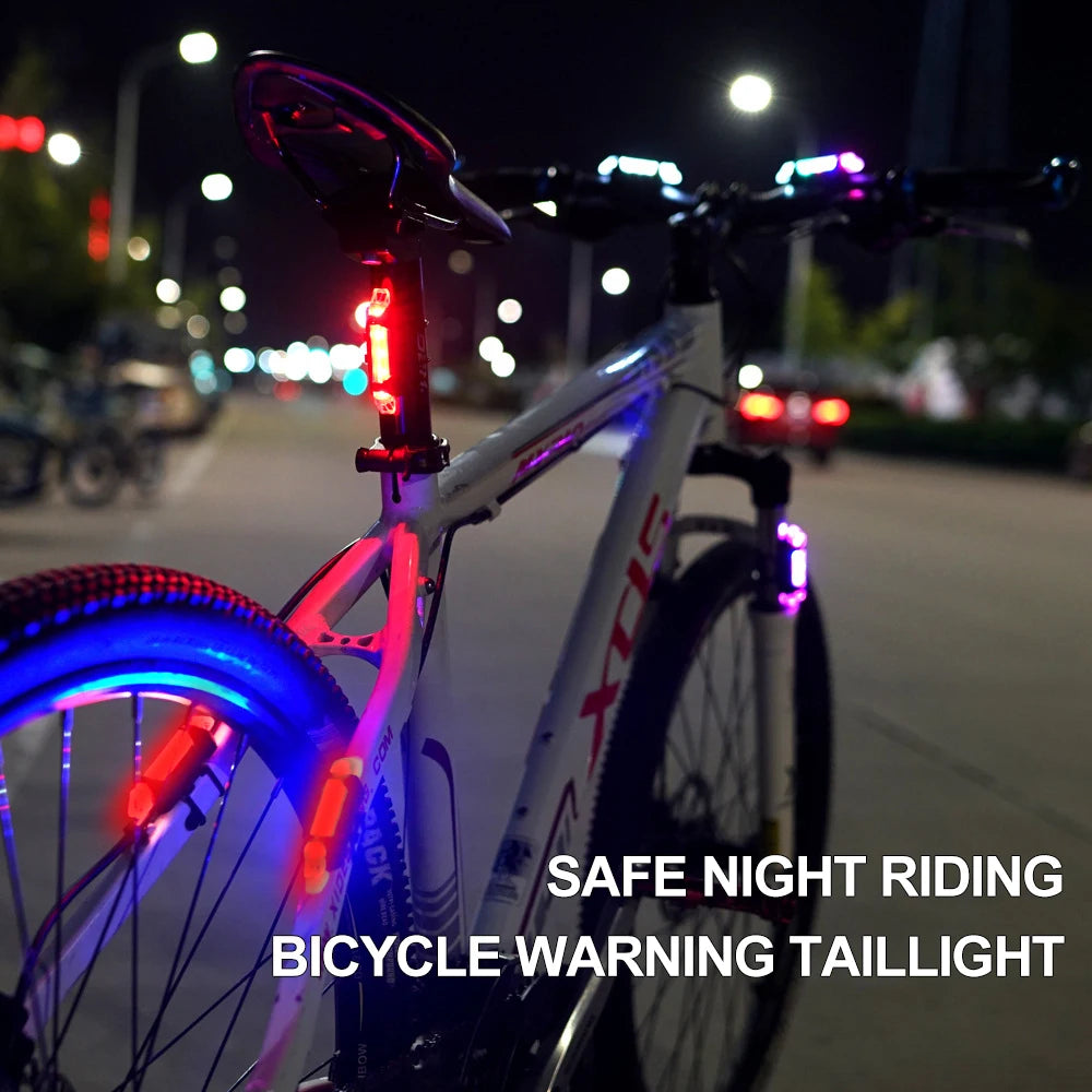 USB Rechargeable Bike Tail Light – 3 Modes, Easy Installation