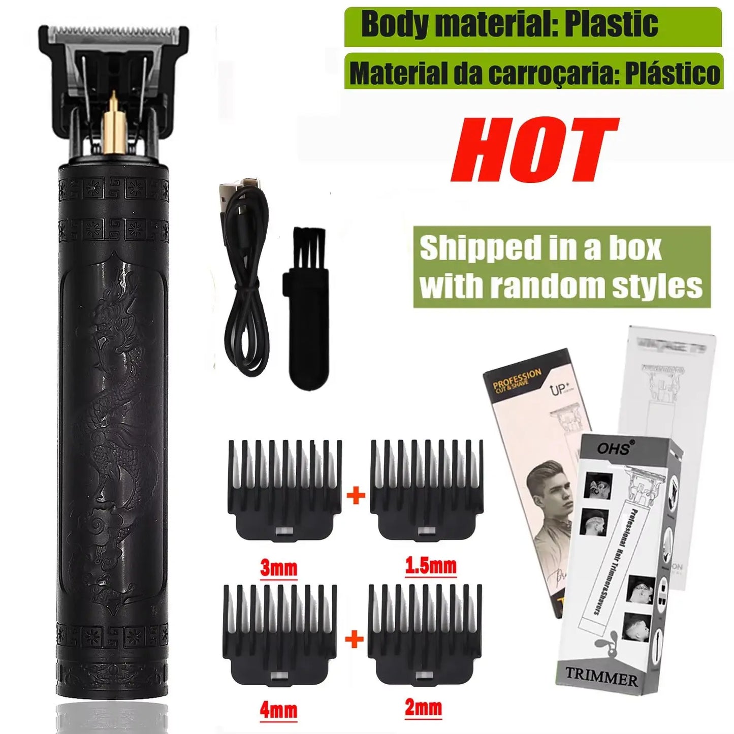 T9 Electric Hair Clipper – LCD Beard & Body Trimmer for Men - The Highest Nation