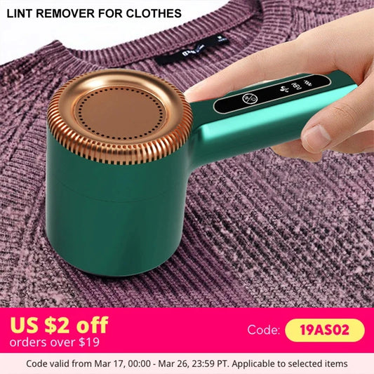 USB Rechargeable Lint Remover – Electric Fabric Shaver for Clothes & Sweaters