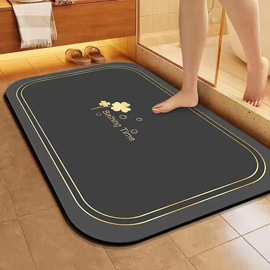 Super Absorbent Non-Slip Floor Mat – Diatomaceous Bath Mat for Quick Drying & Soft Comfort