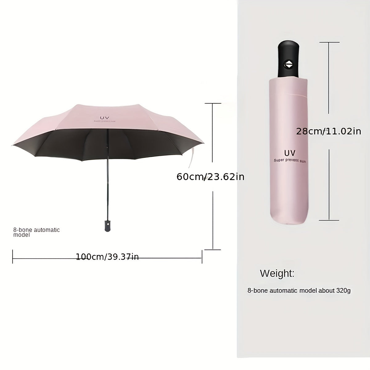 Automatic Folding Umbrella – UV Protection & Rain/Sun Dual-Use - The Highest Nation