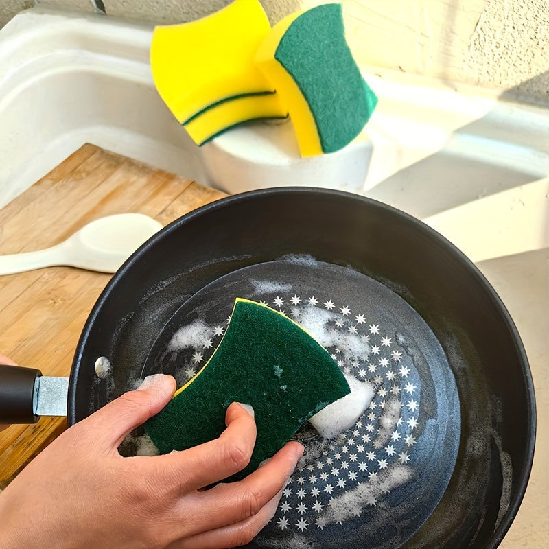 12pcs Heavy-Duty Kitchen Sponges - Durable & Scratch-Free for Restaurant-Quality Cleaning - The Highest Nation