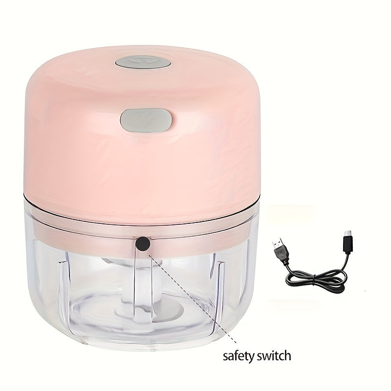 Electric Mini Garlic Chopper – USB Meat Grinder & Vegetable Crusher - The Highest Nation
