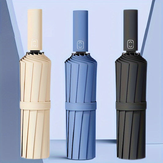 24-Rib Automatic Umbrella – Windproof, UV-Resistant & Dual-Use for Sun and Rain - The Highest Nation