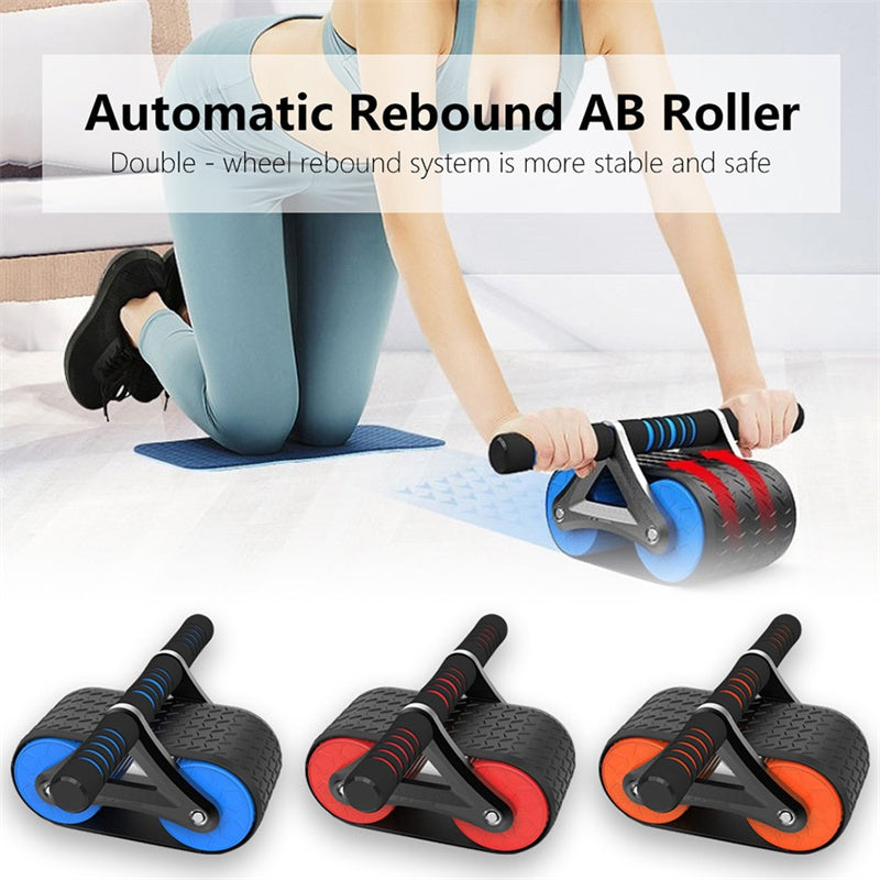 Double Wheel Abdominal Exercise Roller – For Men & Women