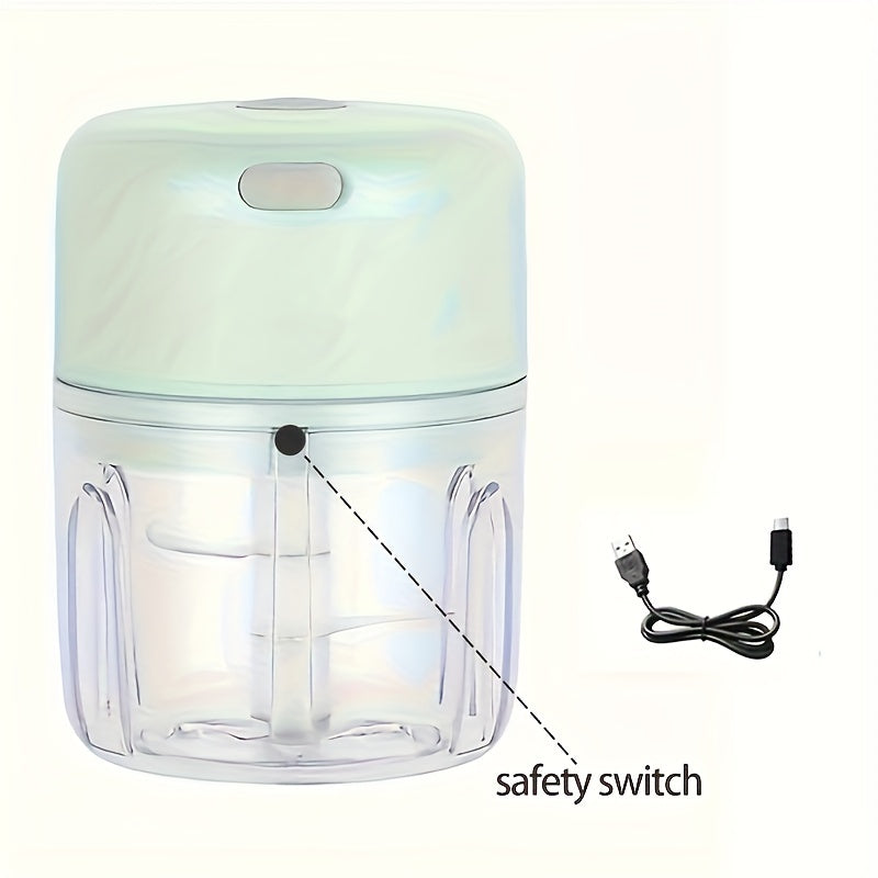 Electric Mini Garlic Chopper – USB Meat Grinder & Vegetable Crusher - The Highest Nation