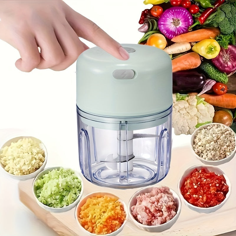 Electric Mini Garlic Chopper – USB Meat Grinder & Vegetable Crusher - The Highest Nation
