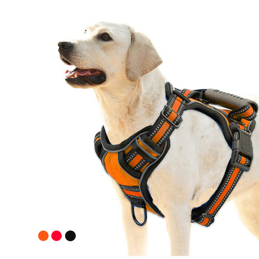 No Pull Dog Harness – Breathable & Reflective Pet Vest