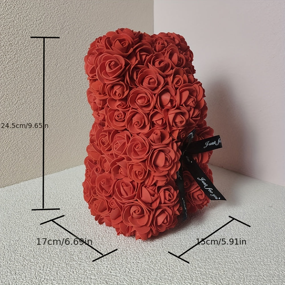 : Immortal Rose Bear - Artificial Foam Flower, Perfect Gift for Any Occasion - The Highest Nation